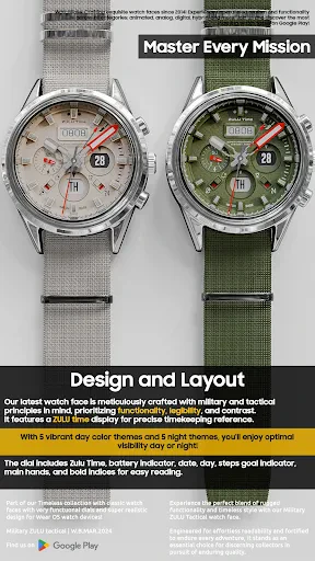 Military ZULU Tactical watch screenshot