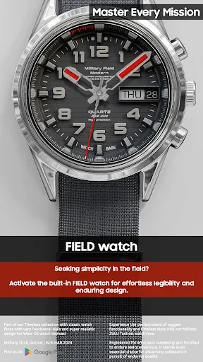 Military ZULU Tactical watch screenshot