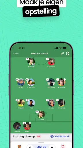 Mingle Sport | Voetbal App screenshot