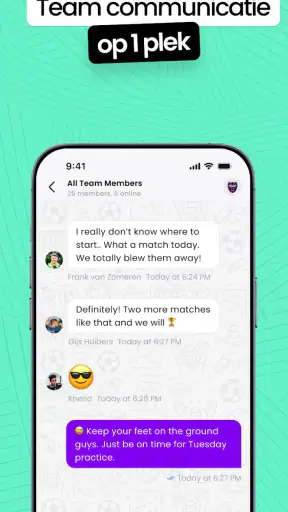 Mingle Sport | Voetbal App screenshot