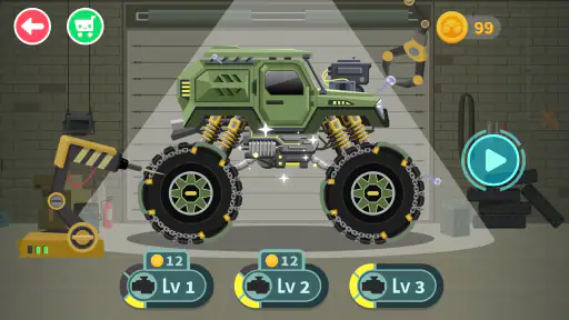 Monstertruck Racespel Kids screenshot