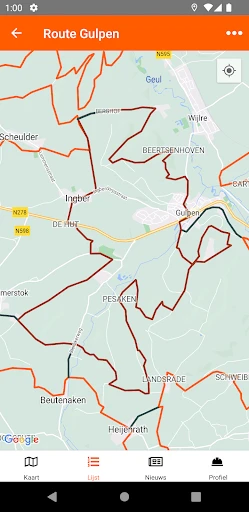 MTBroutes - Alle NL MTB routes screenshot