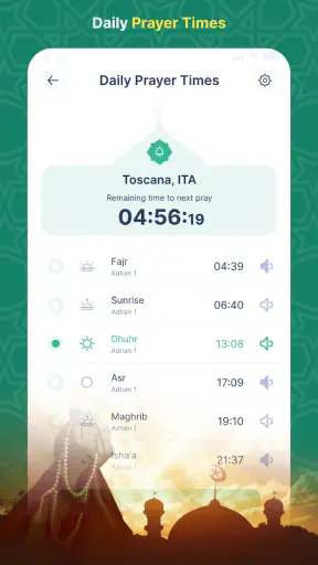 Gebedstijden Islam - de Koran screenshot