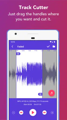 Muziekeditor screenshot
