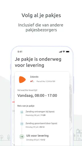 My bpost screenshot