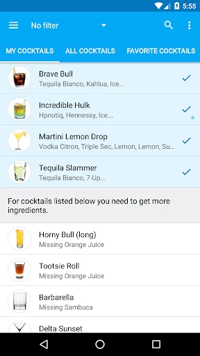 My Cocktail Bar Pro screenshot
