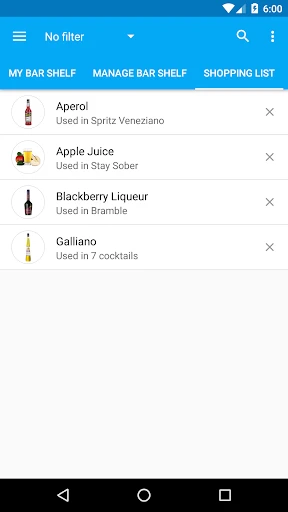 My Cocktail Bar Pro screenshot