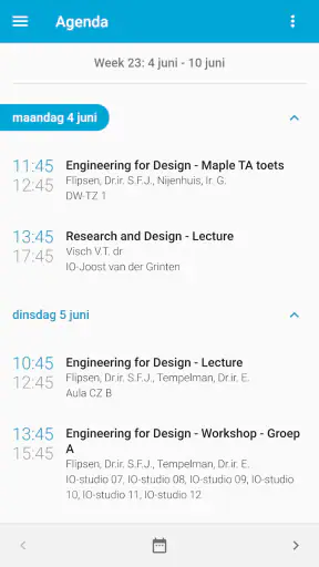 My TU Delft screenshot