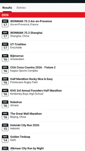MYLAPS Sports Service LIVE screenshot