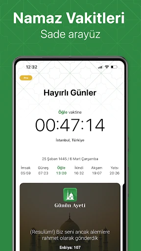 Namaz Vakitleri: Alarm & Kıble screenshot