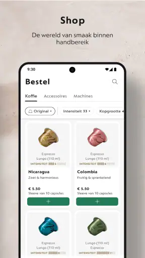 Nespresso Store screenshot