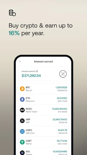 Nexo: Crypto Wealth Platform screenshot