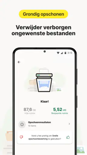 Norton Cleaner: Junk opschonen screenshot