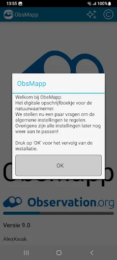 ObsMapp screenshot