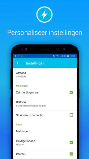 Onweeralarm Weerplaza screenshot