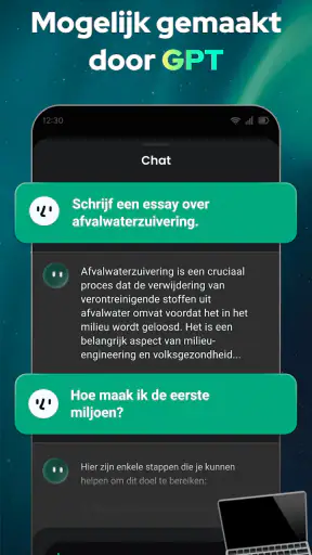 Open Chat - AI bot-applicatie screenshot