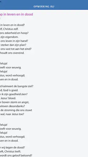 Opwekkingsliederen screenshot