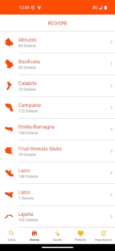 Osterie d'Italia 2025 screenshot