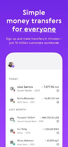 Paysend: Simple Money Transfer screenshot
