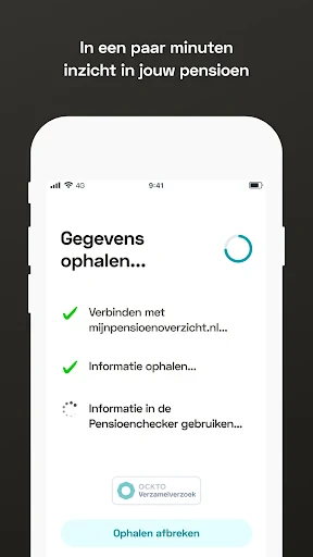 Pensioenchecker screenshot