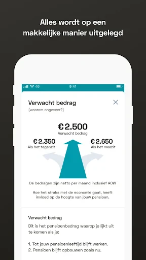 Pensioenchecker screenshot