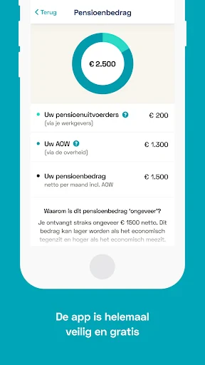 Pensioenchecker screenshot