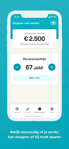 Pensioenchecker screenshot