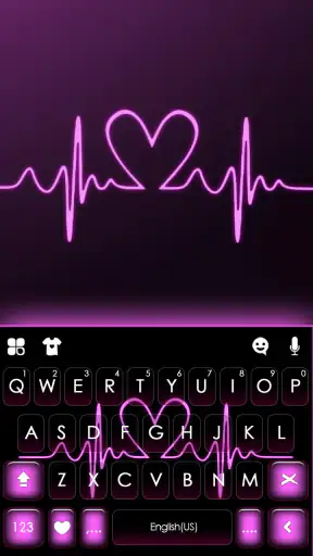 Pink RGB Heart Thema screenshot