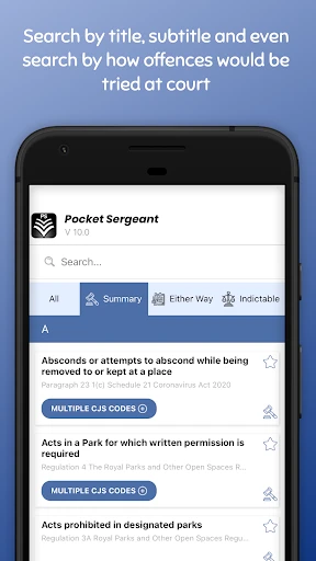 Pocket Sgt - UK Police Guide screenshot