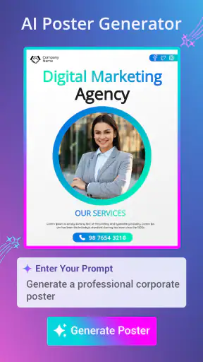 Poster maker AI Flyer maker screenshot