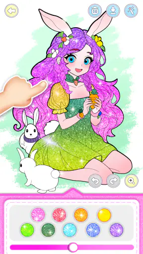 Princess Game Fantasy Coloring screenshot