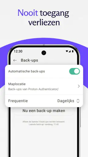 Proton Authenticator screenshot