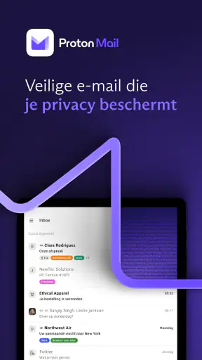 Proton Mail: Versleutelde mail screenshot