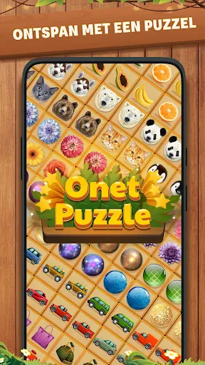 Puzzel Onet - Tegel match spel screenshot
