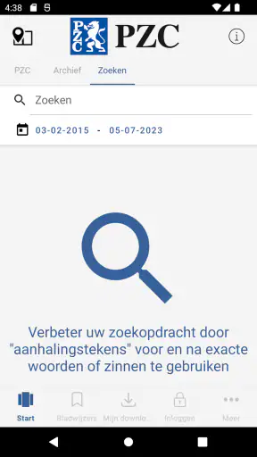PZC - Digitale krant screenshot
