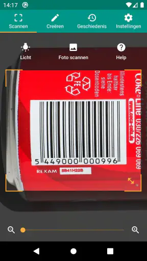 QR- en Barcodescanner screenshot
