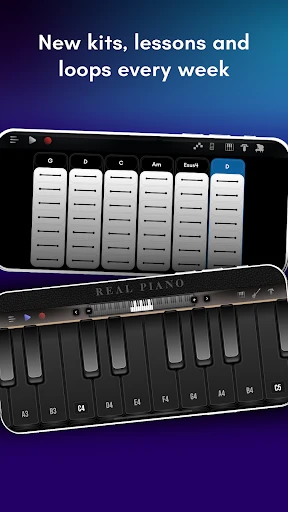 Real Piano muzikaal e-keyboard screenshot