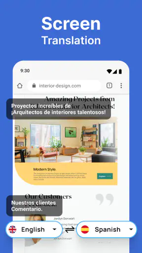 Schermvertaling screenshot