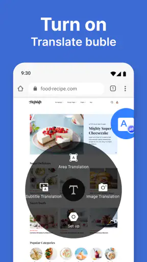 Schermvertaling screenshot