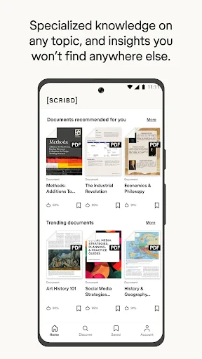 Scribd: 170M+ documents screenshot