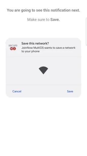 SecureW2 JoinNow screenshot