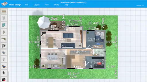 Smart Home Design | Lay-out screenshot