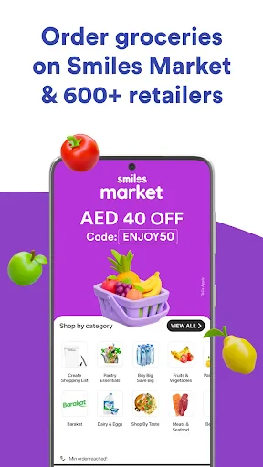 Smiles: Food Grocery Lifestyle screenshot