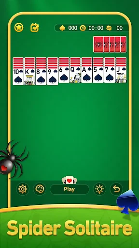 Spider Solitair Kaartspel screenshot