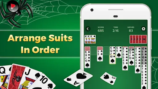 Spider Solitaire-spellen screenshot