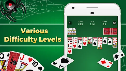 Spider Solitaire-spellen screenshot