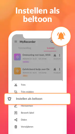 Spraakrecorder en spraakmemo's screenshot