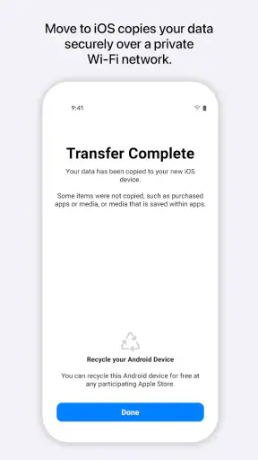 Stap over op iOS screenshot