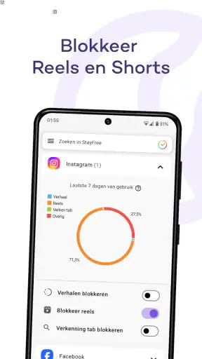 StayFree - Schermtijd screenshot