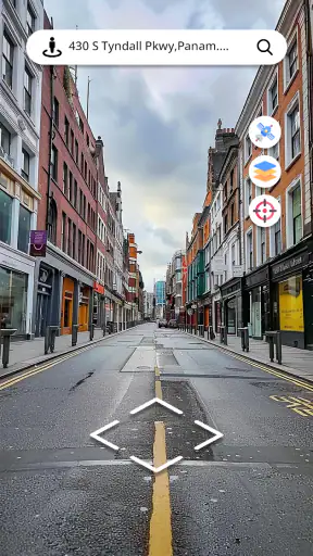 Street View-kaart en navigatie screenshot